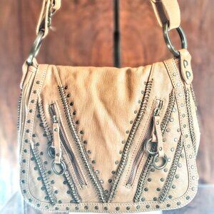 Isabella Fiore studded leather convertible bag